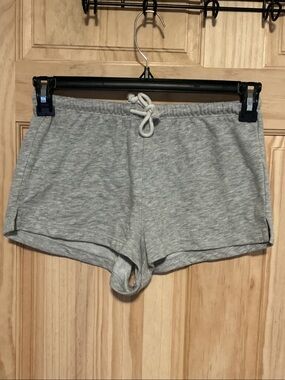 Primark Light Grey Elastic Waist Knit Shorts